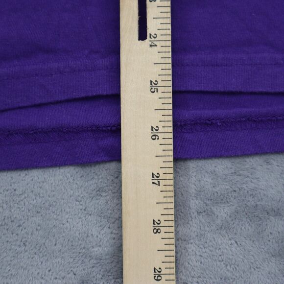 Moda Bazaar Shirt Womens One Size Purple Floral Round Neck Short Sleeve Tee - Picture 6 of 16